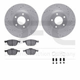R1 Concepts 04-15 Mazda 3 Front Drilled & Slotted Silver Brake Rotor Set w/Euro Ceramic Pads and Hardware by R1 Concepts RNC-WGTH1-80006