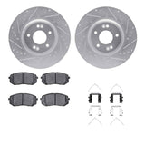 R1 Concepts 15-15 Hyundai Sonata Front Drill/Slot Silver Rotors w/Optimum Pads by R1 Concepts RNC-WGUH1-03003