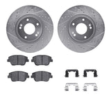 R1 Concepts 09-16 Hyundai Sonata Front Drill/Slot Silver Rotors w/Optimum Pads by R1 Concepts RNC-WGUH1-03036