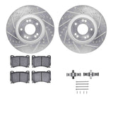 R1 Concepts 09-14 Hyundai Genesis Front Drill/Slot Silver Rotors w/Optimum Pads by R1 Concepts RNC-WGUH1-03061