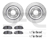 R1 Concepts 19-24 Hyundai Elantra Rear Drill/Slot Silver Rotors w/Optimum Pads by R1 Concepts RNC-WGUH1-03447