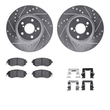 R1 Concepts 11-16 Subaru Impreza Front Drill/Slot Silver Rotors w/Optimum Pads by R1 Concepts RNC-WGUH1-13011