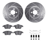 R1 Concepts 06-10 Jaguar Vanden Plas Front Drill/Slot Silver Rotors w/Optimum Pads by R1 Concepts RNC-WGUH1-20013