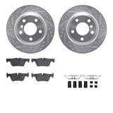 R1 Concepts 13-13 BMW 328i xDrive Rear Drill/Slot Silver Rotors w/Optimum Pads by R1 Concepts RNC-WGUH1-31128