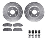 R1 Concepts 12-25 Chrysler Town & Country (Van) Front Drill/Slot Silver Rotors w/Optimum Pads by R1 Concepts RNC-WGUH1-40093