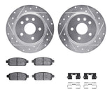 R1 Concepts 11-18 Buick Encore Rear Drilled & Slotted Silver Brake Rotor Set w/Optimum OE Pads and Hardware by R1 Concepts RNC-WGUH1-45029