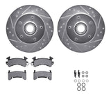 R1 Concepts 79-81 Buick Century Front Drilled & Slotted Silver Brake Rotor Set w/Optimum OE Pads and Hardware by R1 Concepts RNC-WGUH1-47014