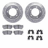 R1 Concepts 89-98 Chevrolet Tracker Front Drill/Slot Silver Rotors w/Optimum Pads