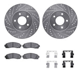 R1 Concepts 02-07 Chevrolet Equinox Front Drill/Slot Silver Rotors w/Optimum Pads by R1 Concepts RNC-WGUH1-47046
