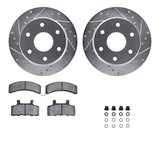 R1 Concepts 88-91 Chevrolet K1500 Front Drill/Slot Silver Rotors w/Optimum Pads by R1 Concepts RNC-WGUH1-48017