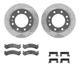 R1 Concepts 01-20 Chevrolet Silverado 3500 Front Drill/Slot Silver Rotors w/Optimum Pads by R1 Concepts RNC-WGUH1-48037