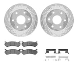 R1 Concepts 99-08 Cadillac Escalade EXT Front Drill/Slot Silver Rotors w/Optimum Pads