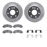 R1 Concepts 02-14 Cadillac Escalade Rear Drill/Slot Silver Rotors w/Optimum Pads by R1 Concepts RNC-WGUH1-48054