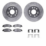 R1 Concepts 05-08 Cadillac Escalade Front Drill/Slot Silver Rotors w/Optimum Pads by R1 Concepts RNC-WGUH1-48057