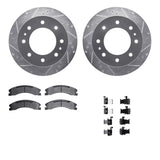 R1 Concepts 11-19 Chevrolet Silverado 2500 HD Rear Drill/Slot Silver Rotors w/Optimum Pads by R1 Concepts RNC-WGUH1-48070