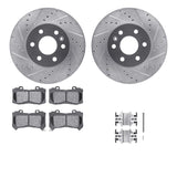 R1 Concepts 15-20 Chevrolet Colorado Front Drill/Slot Silver Rotors w/Optimum Pads by R1 Concepts RNC-WGUH1-48071