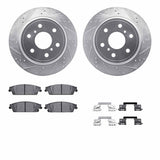 R1 Concepts 14-20 Cadillac Escalade ESV Rear Drill/Slot Silver Rotors w/Optimum Pads by R1 Concepts RNC-WGUH1-48310