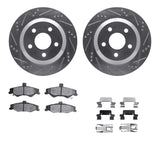R1 Concepts 98-02 Chevrolet Camaro Rear Drill/Slot Silver Rotors w/Optimum Pads