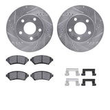 R1 Concepts 97-05 Buick Century Front Drilled & Slotted Silver Brake Rotor Set w/Optimum OE Pads and Hardware by R1 Concepts RNC-WGUH1-52035