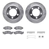R1 Concepts 76-85 Ford F-150 Front Drilled & Slotted Silver Brake Rotor Set w/Optimum OE Pads and Hardware by R1 Concepts RNC-WGUH1-54020