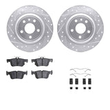 R1 Concepts 13-20 Ford FusIon Rear Drilled & Slotted Silver Brake Rotor Set w/Optimum OE Pads and Hardware by R1 Concepts RNC-WGUH1-54074