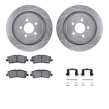 R1 Concepts 15-21 Ford Mustang Rear Drilled & Slotted Silver Brake Rotor Set w/Optimum OE Pads and Hardware by R1 Concepts RNC-WGUH1-54080