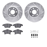 R1 Concepts 13-20 Ford Special Service Police Sedan Front Drill/Slot Silver Rotors w/Optimum Pads by R1 Concepts RNC-WGUH1-54165