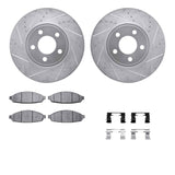 R1 Concepts 03-11 Ford Crown Victoria Front Drill/Slot Silver Rotors w/Optimum Pads by R1 Concepts RNC-WGUH1-56013