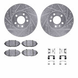 R1 Concepts 98-02 Ford Crown Victoria Front Drill/Slot Silver Rotors w/Optimum Pads by R1 Concepts RNC-WGUH1-56085