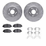 R1 Concepts 13-22 Honda Accord Front Drilled & Slotted Silver Brake Rotor Set w/Optimum OE Pads and Hardware by R1 Concepts RNC-WGUH1-59055