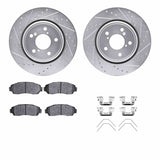 R1 Concepts 15-25 Honda Passport Front Drill/Slot Silver Rotors w/Optimum Pads by R1 Concepts RNC-WGUH1-59087