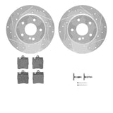 R1 Concepts 03-04 Mercedes-Benz C230 Rear Drill/Slot Silver Rotors w/Optimum Pads by R1 Concepts RNC-WGUH1-63040
