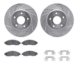 R1 Concepts 18-25 Nissan NV200 Front Drilled & Slotted Silver Brake Rotor Set w/Optimum OE Pads and Hardware by R1 Concepts RNC-WGUH1-67109
