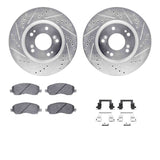 R1 Concepts 04-12 Mitsubishi Galant Front Drill/Slot Silver Rotors w/Optimum Pads