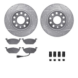 R1 Concepts 11-15 Volkswagen Jetta Front Drill/Slot Silver Rotors w/Optimum Pads by R1 Concepts RNC-WGUH1-74065