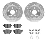 R1 Concepts 08-18 Pontiac Vibe Rear Drilled & Slotted Silver Brake Rotor Set w/Optimum OE Pads and Hardware by R1 Concepts RNC-WGUH1-76139