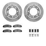 R1 Concepts 11-22 Ford F-250 Super Duty Rear Drill/Slot Silver Rotors w/Optimum Pads by R1 Concepts RNC-WGUH1-99687