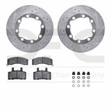 R1 Concepts 88-00 Chevrolet K1500 Suburban Front Drill/Slot Silver Rotors w/Off-Road/Tow Pads by R1 Concepts RNC-WGVH1-40001