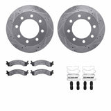 R1 Concepts 00-02 Dodge Ram 4000 Front Drill/Slot Silver Rotors w/Off-Road/Tow Pads by R1 Concepts RNC-WGVH1-40006