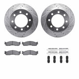 R1 Concepts 03-08 Dodge Ram 1500 Front Drill/Slot Silver Rotors w/Off-Road/Tow Pads by R1 Concepts RNC-WGVH1-40016