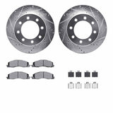 R1 Concepts 09-18 Dodge Ram 4000 Front Drill/Slot Silver Rotors w/Off-Road/Tow Pads by R1 Concepts RNC-WGVH1-40021