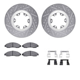 R1 Concepts 04-08 Chevrolet Colorado Front Drill/Slot Silver Rotors w/Off-Road/Tow Pads by R1 Concepts RNC-WGVH1-48034