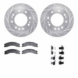 R1 Concepts 11-19 Chevrolet Silverado 3500 HD Front Drill/Slot Silver Rotors w/Off-Road/Tow Pads by R1 Concepts RNC-WGVH1-48043