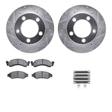 R1 Concepts 86-93 Ford Bronco Front Drill/Slot Silver Rotors w/Off-Road/Tow Pads by R1 Concepts RNC-WGVH1-54010