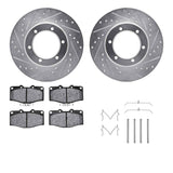 R1 Concepts 88-95 Toyota Pickup Front Drill/Slot Silver Rotors w/Off-Road/Tow Pads by R1 Concepts RNC-WGVH1-76007