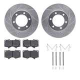 R1 Concepts 00-07 Toyota Sequoia Front Drill/Slot Silver Rotors w/Off-Road/Tow Pads by R1 Concepts RNC-WGVH1-76014