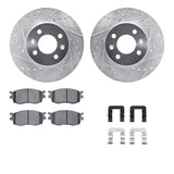 R1 Concepts 06-12 Dodge Attitude Front Drilled & Slotted Silver Brake Rotor Set w/Ceramic Pads and Hardware by R1 Concepts RNC-WGWH1-03034