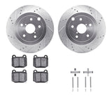 R1 Concepts 13-20 Subaru WRX STI Rear Drilled & Slotted Silver Brake Rotor Set w/Ceramic Pads and Hardware by R1 Concepts RNC-WGWH1-13032