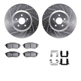 R1 Concepts 05-18 Subaru Outback Front Drilled & Slotted Silver Brake Rotor Set w/Ceramic Pads and Hardware by R1 Concepts RNC-WGWH1-13037