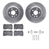 R1 Concepts 14-21 Tesla S Front Drilled & Slotted Silver Brake Rotor Set w/Ceramic Pads and Hardware by R1 Concepts RNC-WGWH1-26001
